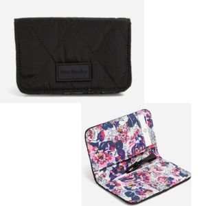 ⭐Vera Bradley Ultralight RFID Small Bifold Wallet in Black